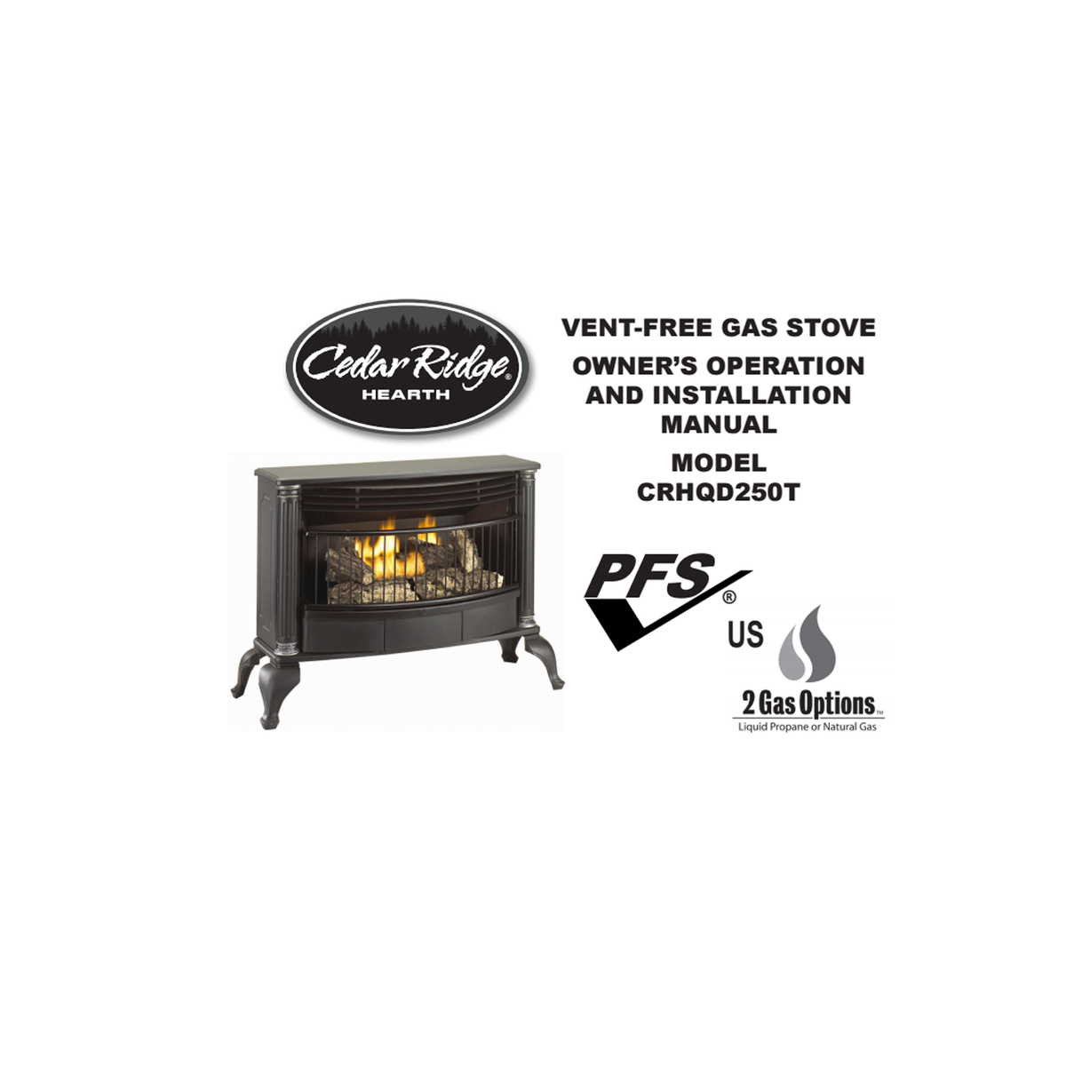 Vent Free Gas Stove Model CRHQD250T Heating