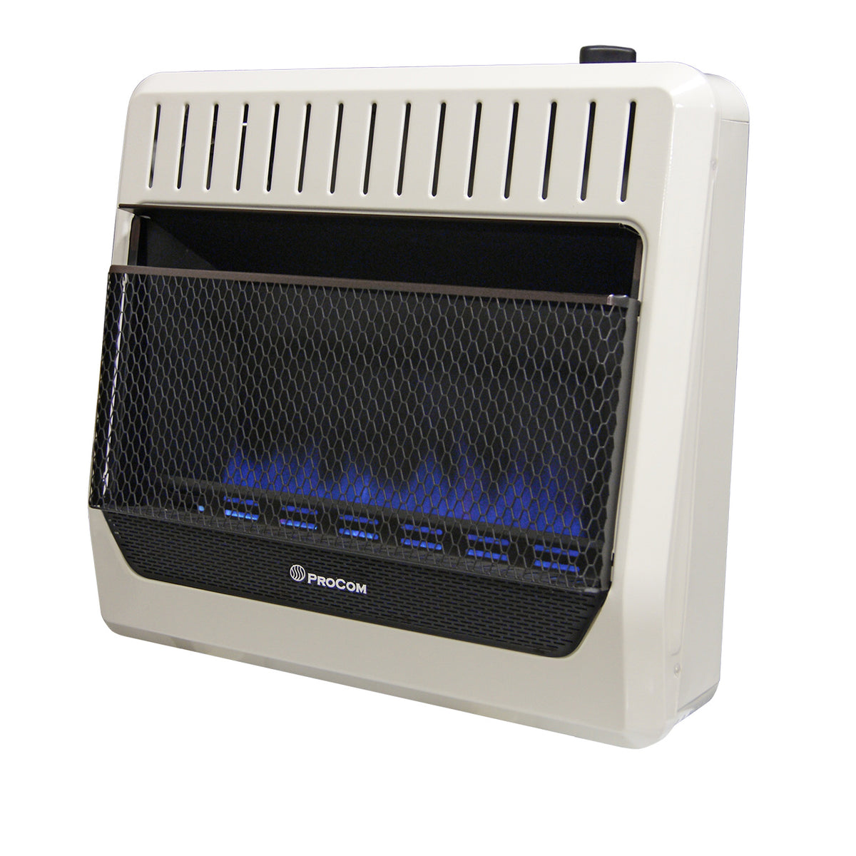 Vent Free Dual Fuel Blue Flame Wall Heater 30,000 BTU, TStat
