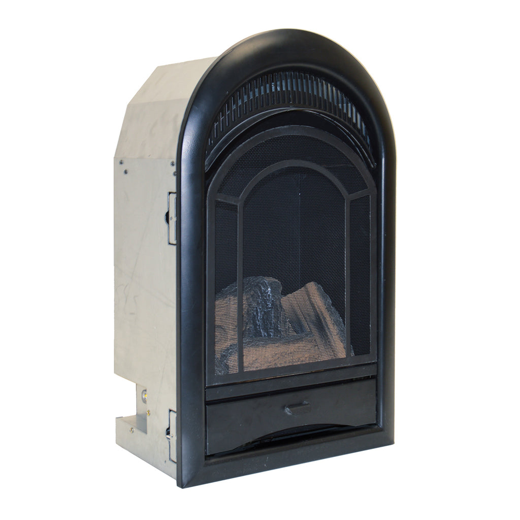 USAProcom-ProCom Dual Fuel Vent Free Gas Fireplace Insert - Arched Door, 10,000 BTU, T-Stat Control - Model# PCS100T-PCS100T, ProCom Heating