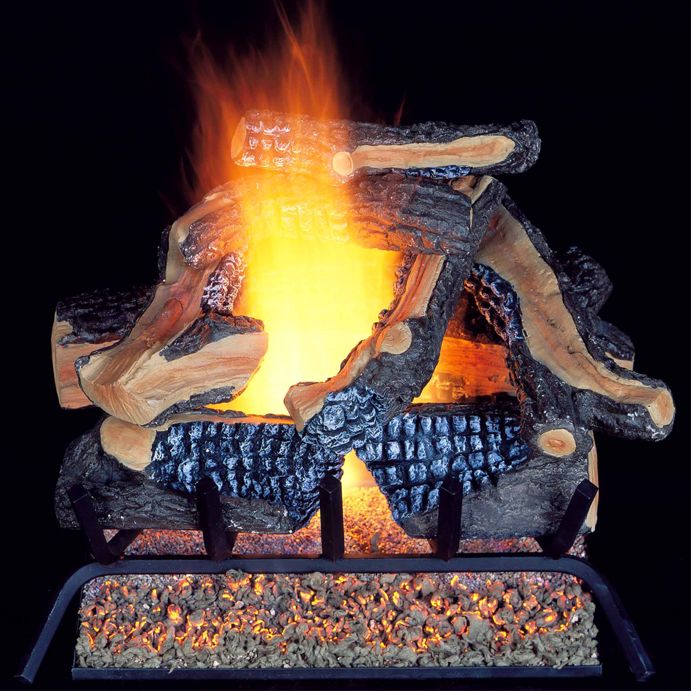 ProCom Vented Natural Gas Fireplace Log Set - 24 in., 55,000 BTU