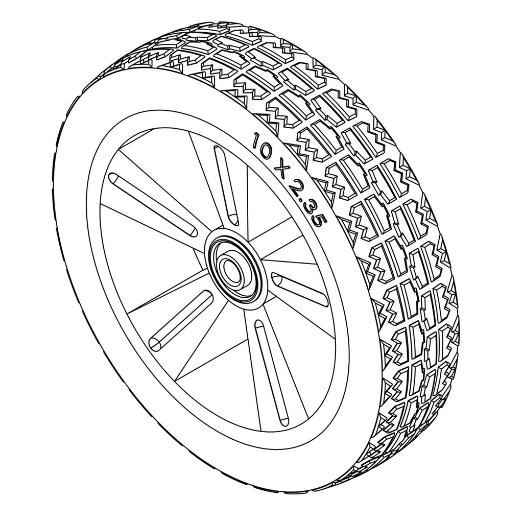 USAProcom-10 Inch Wheel - Part# 160080-01-10 Inch Wheel
