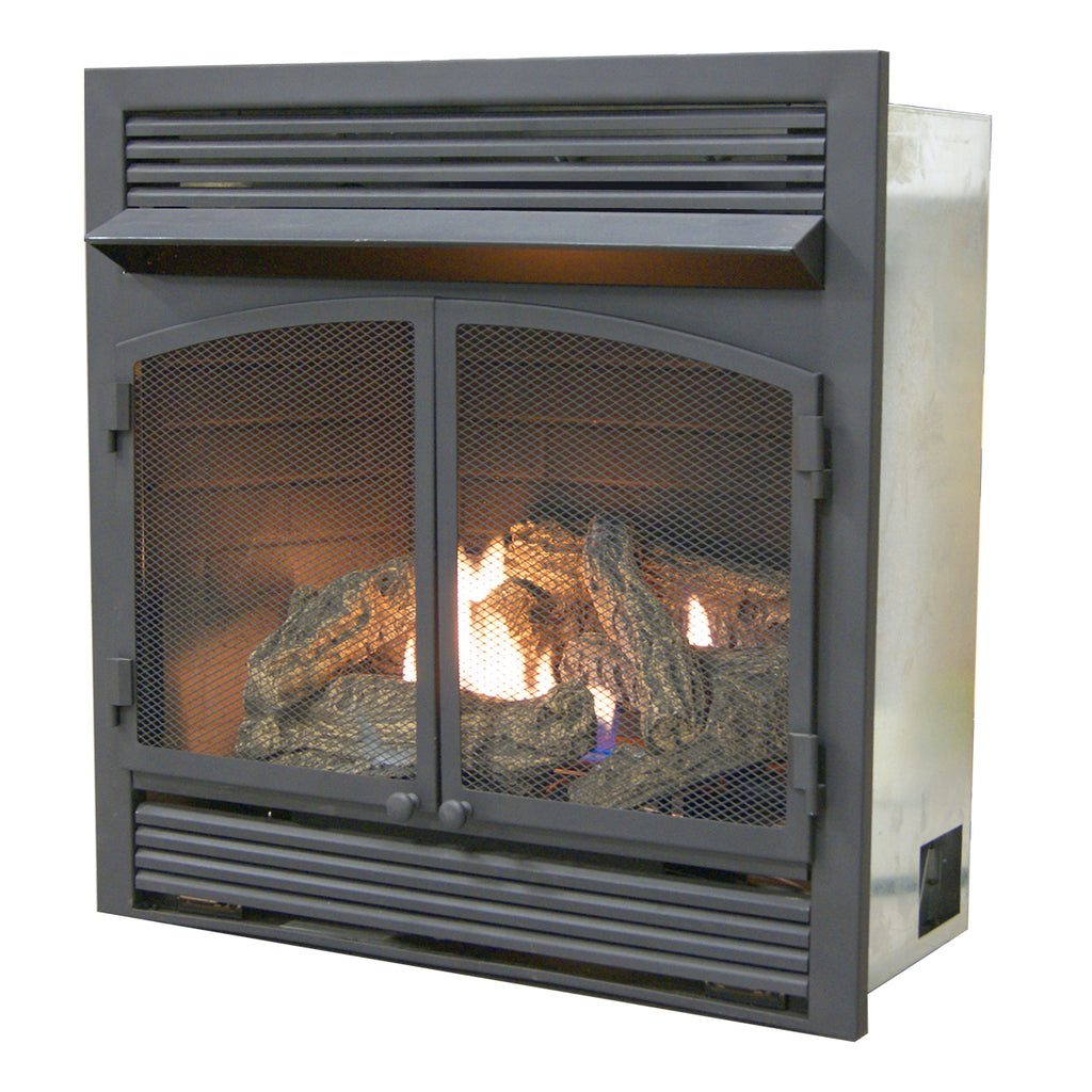USAProcom-ProCom Dual Fuel Vent Free Gas Fireplace Insert - 32,000 BTU, Remote Control - Model# FBNSD400RT-ZC-ProCom Heating