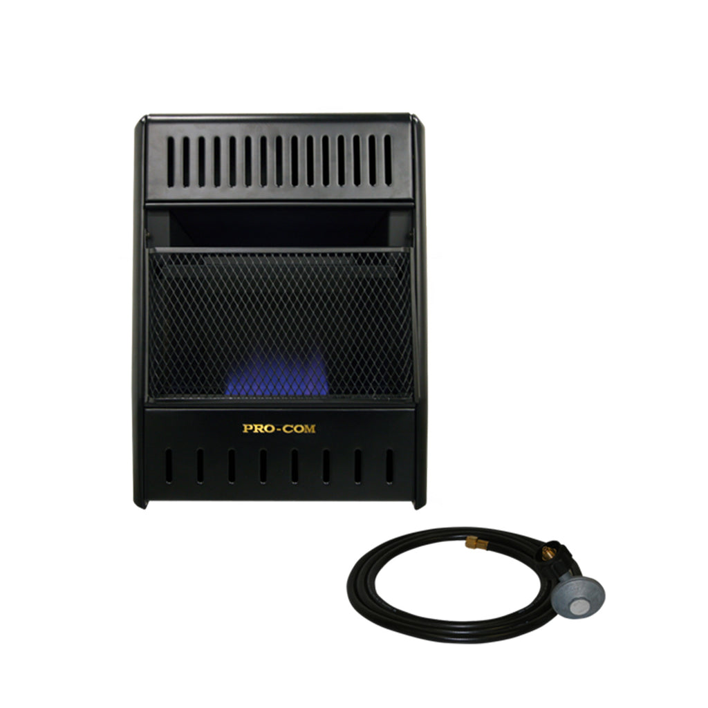 USAProcom-ProCom Reconditioned Liquid Propane Vent Free Ice House Heater - 10,000 BTU, Manual Control - Model# ML100HBAHR-R-ProCom Heating
