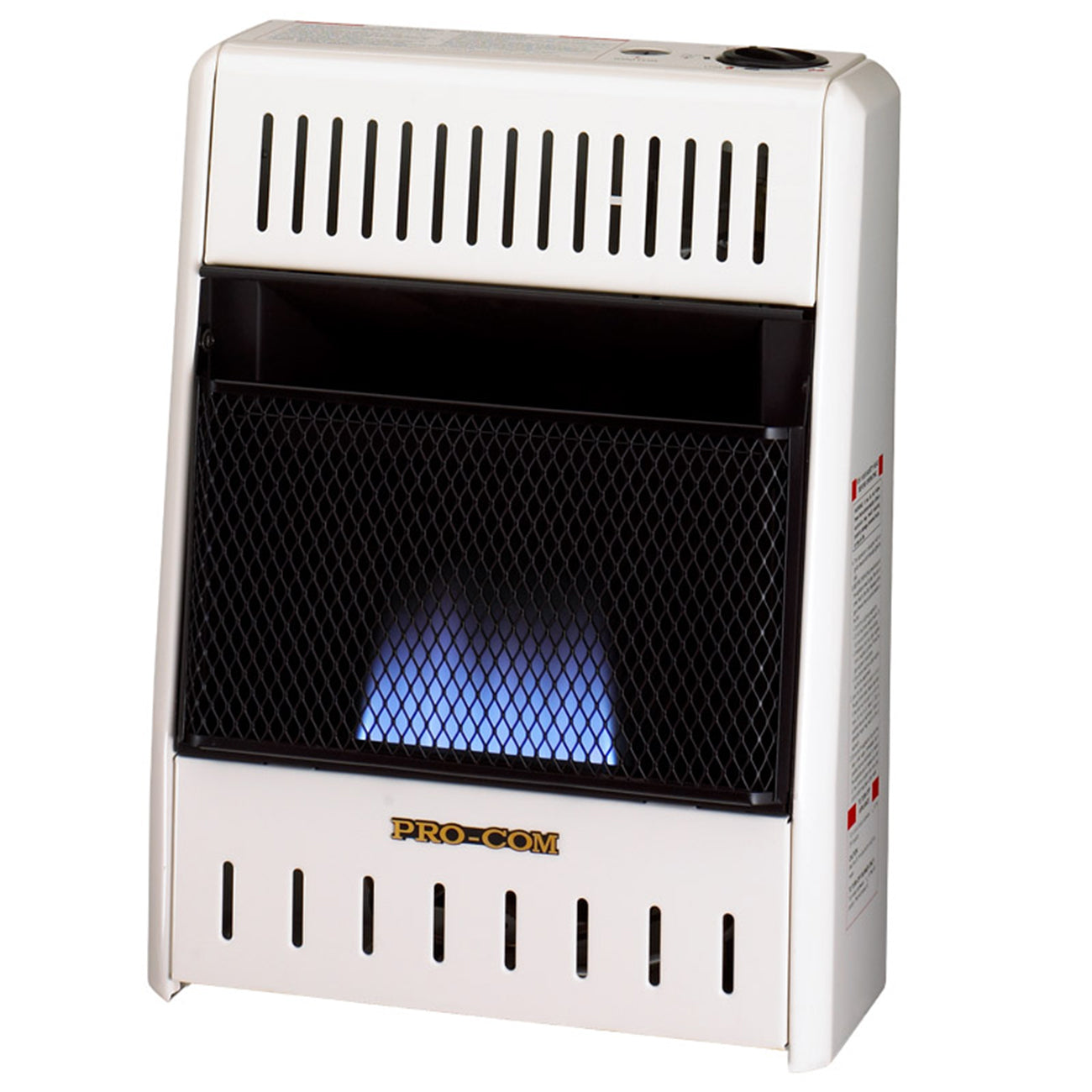 ProCom Dual Fuel Vent Free Blue Flame Gas Space Heater 10,000 BTU, T-Stat Control Model# MNSD100TBA