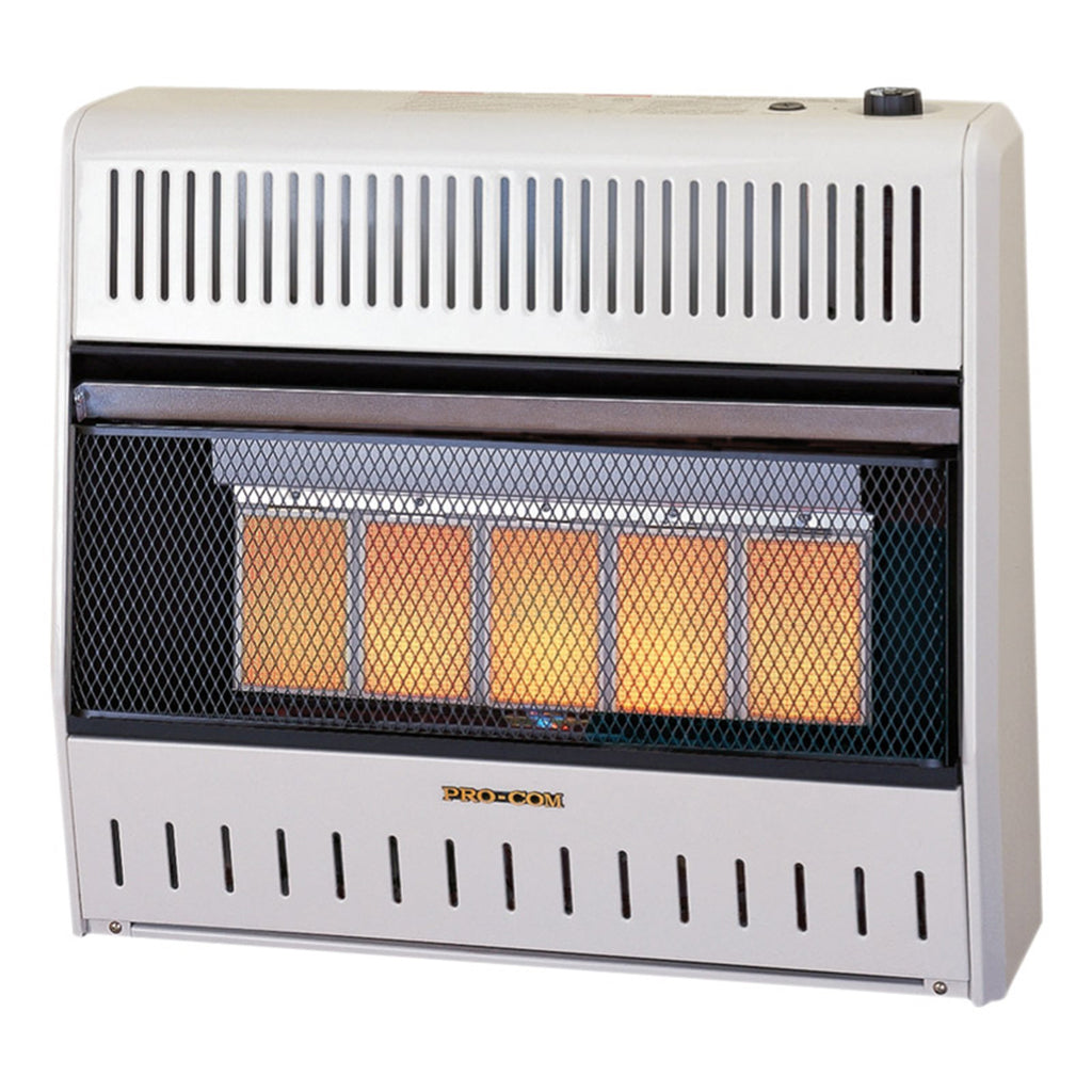 USAProcom-ProCom Dual Fuel Vent Free Infrared Heater - 30,000 BTU, T-Stat Control - Model# MNSD5TPA-ProCom Heating