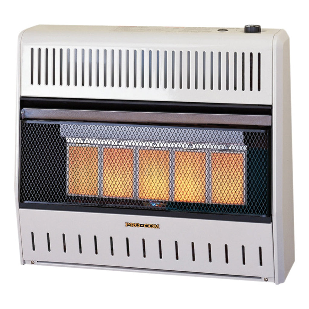 USAProcom-ProCom Reconditioned Dual Fuel Vent Free Infrared Heater - 30,000 BTU, T-Stat Control - Model# MNSD5TPA-R-ProCom Heating